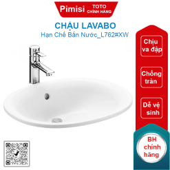 Chậu lavabo TOTO L762#XW dương vành