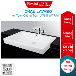 Chậu lavabo TOTO LW646JW/F#W bán âm bàn