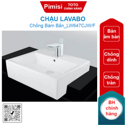 Chậu lavabo TOTO LW647CJW/F bán âm bàn