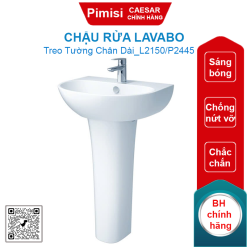 Chậu rửa lavabo Caesar L2150/P2445 treo tường chân dài