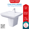 Chậu rửa lavabo Caesar LF5370/PF2463 treo tường chân ngắn