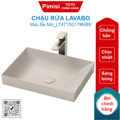 Chậu rửa lavabo TOTO LT4715G17#MBE đặt bàn màu be mờ