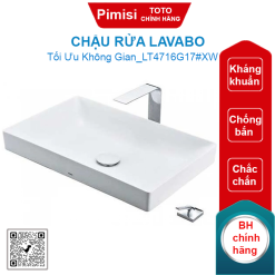 Chậu rửa lavabo TOTO LT4716G17#XW đặt bàn sứ cao cấp (New Neorest)