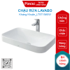 Chậu rửa lavabo TOTO LT5715#XW đặt bàn hình chữ nhật