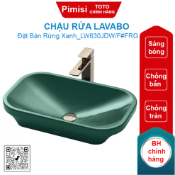 Chậu rửa lavabo TOTO LW630JDW/F#FRG đặt bàn rừng xanh