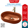 Chậu rửa lavabo TOTO LW896JW/F#SCR đặt bàn sắc đỏ
