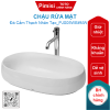 Chậu rửa lavabo TOTO PJS05WE#MW đặt bàn đá cẩm thạch nhân tạo