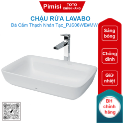 Chậu rửa lavabo TOTO PJS06WE#MW cẩm thạch nhân tạo trắng mờ
