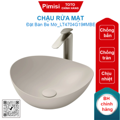 Chậu rửa mặt TOTO LT4704G19#MBE đặt bàn be mờ