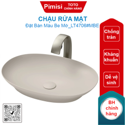 Chậu rửa mặt TOTO LT4706#MBE đặt bàn màu be mờ