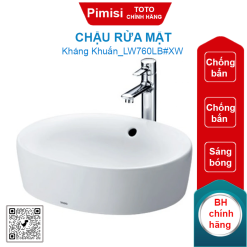 Chậu rửa mặt TOTO LW760LB#XW đặt bàn hình tròn