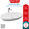 Chậu rửa mặt TOTO LW818JW/F#W đặt bàn hình oval