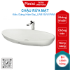 Chậu rửa mặt TOTO LW819JW/F#W đặt bàn hình oval