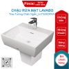 Chậu rửa mặt lavabo TOTO LHT328C#XW chữ nhật treo tường chân ngắn