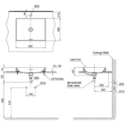 Alternative view of Chậu rửa lavabo TOTO LT4715G17#MBE đặt bàn màu be mờ