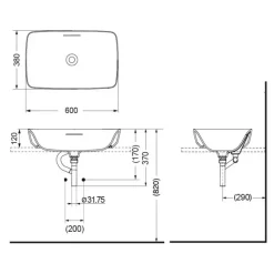 Alternative view of Chậu rửa lavabo TOTO PJS06WE#GW cẩm thạch nhân tạo