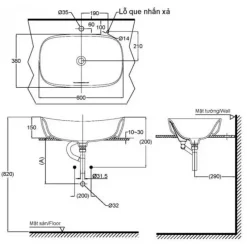 Alternative view of Chậu rửa lavabo TOTO PJS07WE#GW cẩm thạch nhân tạo trắng bóng