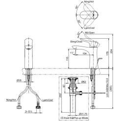 Alternative view of Vòi gật gù nóng lạnh TOTO TLG01301V