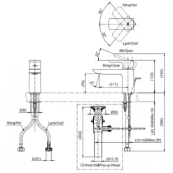 Alternative view of Vòi gật gù nóng lạnh TOTO TLG02301B#MBL màu đen mờ