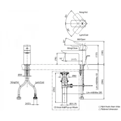 Alternative view of Vòi gật gù nóng lạnh TOTO TLG02301V
