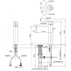 Alternative view of Gật gù nóng lạnh TOTO TLG02307B#PFG cổ cao vàng pháp bóng