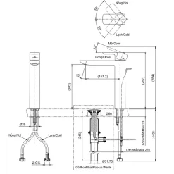 Alternative view of Gật gù nóng lạnh TOTO TLG02307V cổ cao