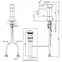 Alternative view of Vòi gật gù nóng lạnh TOTO TLG08301B#MBL màu đen mờ