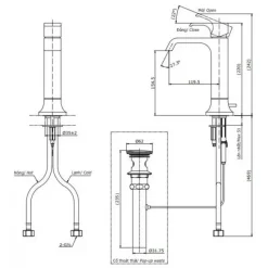 Alternative view of Vòi lavabo TOTO TLG08303B#MBL nóng lạnh thân cao vừa màu đen mờ