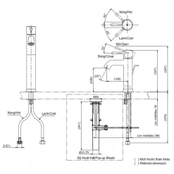 Alternative view of Gật gù nóng lạnh TOTO TLS02305V cổ cao