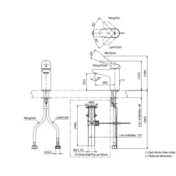 Alternative view of Vòi gật gù nóng lạnh TOTO TLS04301V