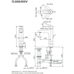 Alternative view of Gật gù nóng lạnh TOTO TLS06305V cổ cao