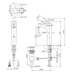 Alternative view of Gật gù nóng lạnh TOTO TTLR302FV-1R cổ cao