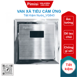 Van xả tiểu cảm ứng Viglacera VG843 (VGHX03) âm tường dùng pin