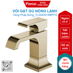 Vòi gật gù nóng lạnh TOTO TLG08301B vàng pháp bóng