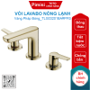 Vòi lavabo Toto TLG03201BA#PFG lạnh 3 lỗ vàng pháp bóng