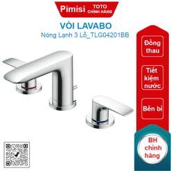 Vòi lavabo Toto TLG04201BB nóng lạnh 3 lỗ