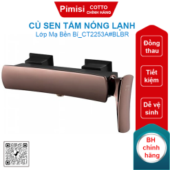Củ sen tắm COTTO CT2253A#BLBR nóng lạnh màu nâu