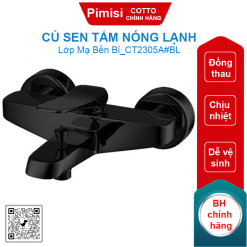 Củ sen tắm COTTO CT2305A#BL Xposh nóng lạnh màu đen