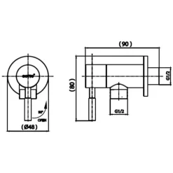 Alternative view of Củ sen tắm COTTO CT1267C54#SA(HM) lạnh