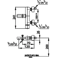 Alternative view of Củ sen tắm COTTO CT2062 nóng lạnh