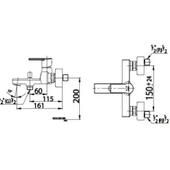 Alternative view of Củ sen tắm COTTO CT2095A nóng lạnh