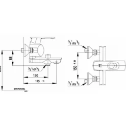 Alternative view of Củ sen tắm COTTO CT360N Majesty II nóng lạnh