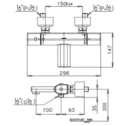 Alternative view of Củ sen tắm COTTO CT2041A nhiệt độ