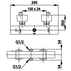Alternative view of Củ sen tắm COTTO CT2042E nhiệt độ