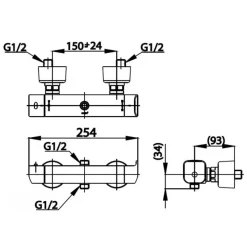 Alternative view of Củ sen tắm COTTO CT2127E nhiệt độ