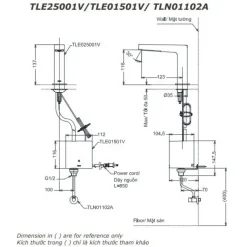 Alternative view of Vòi lavabo cảm ứng TOTO TLE25001V tự động