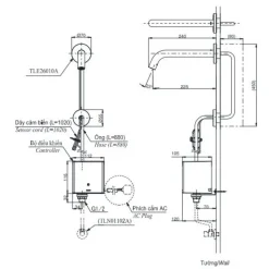 Alternative view of Vòi lavabo cảm ứng TOTO TLE26010V tự động gắn tường