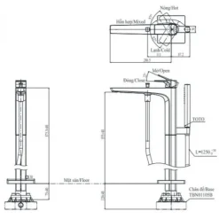 Alternative view of Vòi sen bồn tắm TOTO TBG07306AA#MBL kèm tay sen đặt sàn màu đen mờ