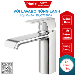 Vòi lavabo COTTO CT2200A Cubic nóng lạnh