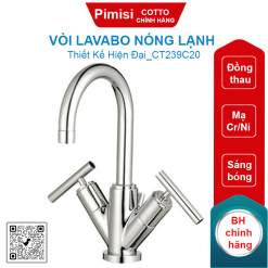 Vòi lavabo COTTO CT239C20 Cross nóng lạnh